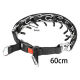Maxbell Dog No Pull Collar Easy to Use Dog Choke Collar for Outdoor Training Walking 60cm Rubber Tip