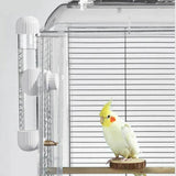 Maxbell Automatic Water Dispenser Leakproof Drinking Equipment Pet Bird Water Feeder White 220ml