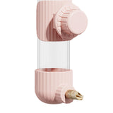 Maxbell Automatic Water Dispenser Leakproof Drinking Equipment Pet Bird Water Feeder Pink 220ml