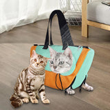 Maxbell Cat Washing Bag Anti Scratch for Nail Cutting Short Trips Cats Daily Bathing orange green