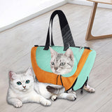 Maxbell Cat Washing Bag Anti Scratch for Nail Cutting Short Trips Cats Daily Bathing orange green