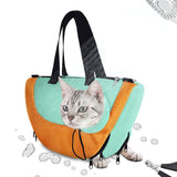 Maxbell Cat Washing Bag Anti Scratch for Nail Cutting Short Trips Cats Daily Bathing orange green