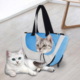 Maxbell Cat Washing Bag Anti Scratch for Nail Cutting Short Trips Cats Daily Bathing white blue