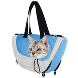 Maxbell Cat Washing Bag Anti Scratch for Nail Cutting Short Trips Cats Daily Bathing white blue