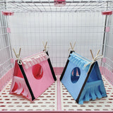 Maxbell Guinea Pig Hideaway Small Animal Tunnel for Hedgehogs Small Animal Beds Mice blue