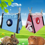 Maxbell Guinea Pig Hideaway Small Animal Tunnel for Hedgehogs Small Animal Beds Mice blue