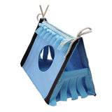 Maxbell Guinea Pig Hideaway Small Animal Tunnel for Hedgehogs Small Animal Beds Mice blue