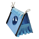 Maxbell Guinea Pig Hideaway Small Animal Tunnel for Hedgehogs Small Animal Beds Mice blue