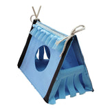 Maxbell Guinea Pig Hideaway Small Animal Tunnel for Hedgehogs Small Animal Beds Mice blue