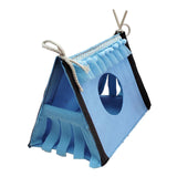 Maxbell Guinea Pig Hideaway Small Animal Tunnel for Hedgehogs Small Animal Beds Mice blue