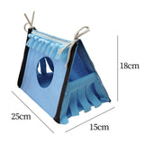 Maxbell Guinea Pig Hideaway Small Animal Tunnel for Hedgehogs Small Animal Beds Mice blue