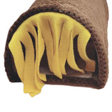 Maxbell Guinea Pig Hideout Habitats Small Animals Tunnel for Chinchilla Mice Ferrets Brown