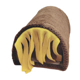 Maxbell Guinea Pig Hideout Habitats Small Animals Tunnel for Chinchilla Mice Ferrets Brown