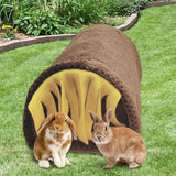 Maxbell Guinea Pig Hideout Habitats Small Animals Tunnel for Chinchilla Mice Ferrets Brown