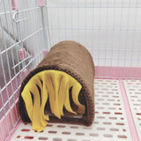 Maxbell Guinea Pig Hideout Habitats Small Animals Tunnel for Chinchilla Mice Ferrets Brown