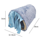 Maxbell Guinea Pig Hideout Habitats Small Animals Tunnel for Chinchilla Mice Ferrets Blue