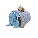 Maxbell Guinea Pig Hideout Habitats Small Animals Tunnel for Chinchilla Mice Ferrets Blue