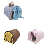 Maxbell Guinea Pig Hideout Habitats Small Animals Tunnel for Chinchilla Mice Ferrets Blue