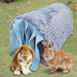 Maxbell Guinea Pig Hideout Habitats Small Animals Tunnel for Chinchilla Mice Ferrets Blue