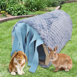Maxbell Guinea Pig Hideout Habitats Small Animals Tunnel for Chinchilla Mice Ferrets Blue