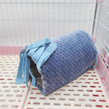 Maxbell Guinea Pig Hideout Habitats Small Animals Tunnel for Chinchilla Mice Ferrets Blue