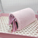 Maxbell Guinea Pig Hideout Habitats Small Animals Tunnel for Chinchilla Mice Ferrets Pink