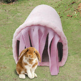 Maxbell Guinea Pig Hideout Habitats Small Animals Tunnel for Chinchilla Mice Ferrets Pink
