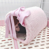 Maxbell Guinea Pig Hideout Habitats Small Animals Tunnel for Chinchilla Mice Ferrets Pink