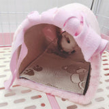 Maxbell Guinea Pig Hideout Habitats Small Animals Tunnel for Chinchilla Mice Ferrets Pink