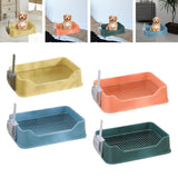 Maxbell Dog Litter Pan with Spoon Cage Litter Pan for Chinchillas Puppy Pet Supplies Yellow