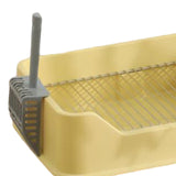 Maxbell Dog Litter Pan with Spoon Cage Litter Pan for Chinchillas Puppy Pet Supplies Yellow