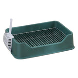 Maxbell Dog Litter Pan with Spoon Cage Litter Pan for Chinchillas Puppy Pet Supplies Green