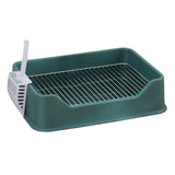 Maxbell Dog Litter Pan with Spoon Cage Litter Pan for Chinchillas Puppy Pet Supplies Green