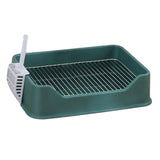 Maxbell Dog Litter Pan with Spoon Cage Litter Pan for Chinchillas Puppy Pet Supplies Green