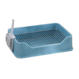 Maxbell Dog Litter Pan with Spoon Cage Litter Pan for Chinchillas Puppy Pet Supplies Blue