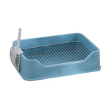 Maxbell Dog Litter Pan with Spoon Cage Litter Pan for Chinchillas Puppy Pet Supplies Blue