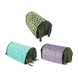 Maxbell Guinea Pig Hideout Warm Small Animal Tunnel for Hedgehogs Hamster Chinchilla Blue Hearts