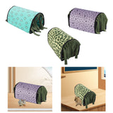 Maxbell Guinea Pig Hideout Warm Small Animal Tunnel for Hedgehogs Hamster Chinchilla Blue Hearts