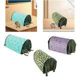 Maxbell Guinea Pig Hideout Warm Small Animal Tunnel for Hedgehogs Hamster Chinchilla Blue Hearts