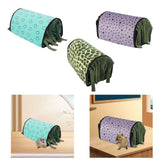 Maxbell Guinea Pig Hideout Warm Small Animal Tunnel for Hedgehogs Hamster Chinchilla Blue Hearts