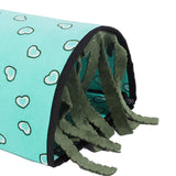 Maxbell Guinea Pig Hideout Warm Small Animal Tunnel for Hedgehogs Hamster Chinchilla Blue Hearts