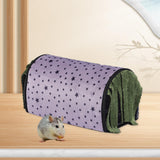 Maxbell Guinea Pig Hideout Warm Small Animal Tunnel for Hedgehogs Hamster Chinchilla Gray Stars