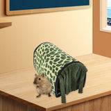 Maxbell Guinea Pig Hideout Warm Small Animal Tunnel for Hedgehogs Hamster Chinchilla Green
