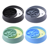 Maxbell Dog Slow Feeder Bowl Fashion Durable Dish Bowl for Puppy Pets Supplies black