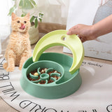 Maxbell Dog Slow Feeder Bowl Fashion Durable Dish Bowl for Puppy Pets Supplies black