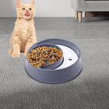 Maxbell Dog Slow Feeder Bowl Fashion Durable Dish Bowl for Puppy Pets Supplies grey
