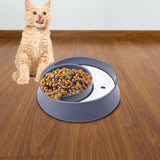 Maxbell Dog Slow Feeder Bowl Fashion Durable Dish Bowl for Puppy Pets Supplies grey