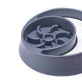 Maxbell Dog Slow Feeder Bowl Fashion Durable Dish Bowl for Puppy Pets Supplies grey
