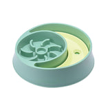 Maxbell Dog Slow Feeder Bowl Fashion Durable Dish Bowl for Puppy Pets Supplies green