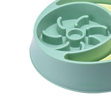 Maxbell Dog Slow Feeder Bowl Fashion Durable Dish Bowl for Puppy Pets Supplies green